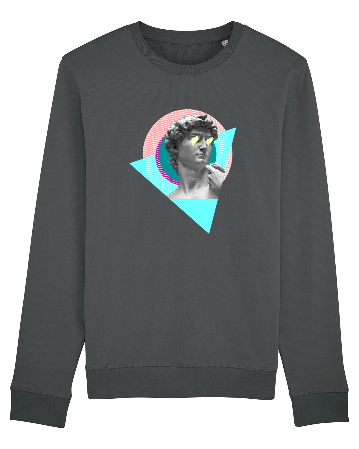 Bluză mânecă lungă Unisex Rise Anthracite