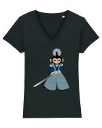 Samurai  Tricou mânecă scurtă guler V Damă Evoker