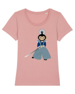 Samurai  Tricou mânecă scurtă guler larg fitted Damă Expresser