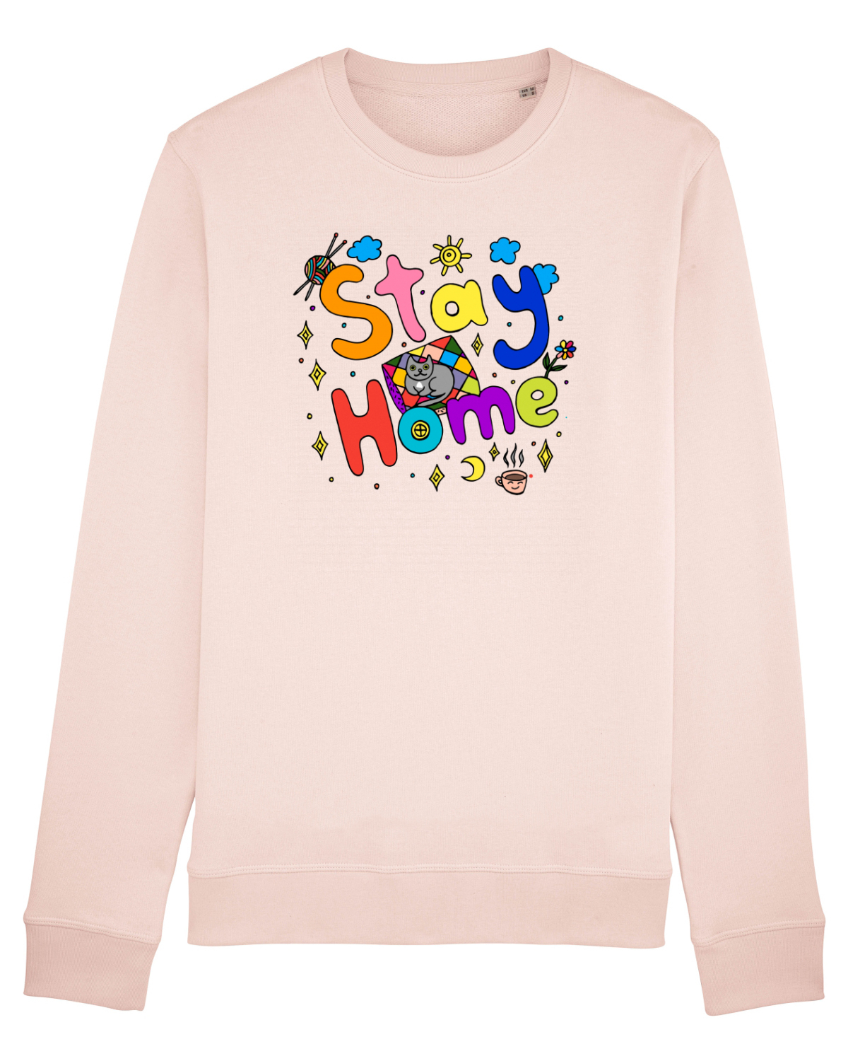Bluză mânecă lungă Unisex Rise Candy Pink