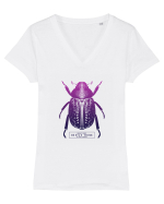 What does beetle think right now? Tricou mânecă scurtă guler V Damă Evoker