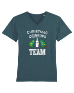 Christmas Drinking Team Tricou mânecă scurtă guler V Bărbat Presenter