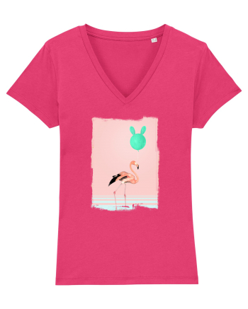 Flamingo Roz și Balonul Cactus  Raspberry