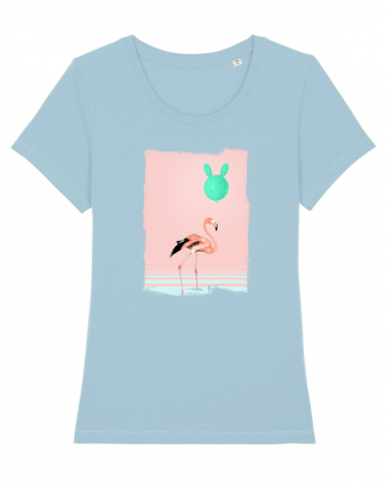 Flamingo Roz și Balonul Cactus  Sky Blue