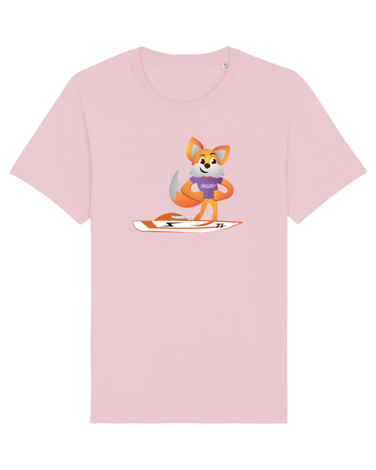Tricou mânecă scurtă Unisex Rocker Cotton Pink