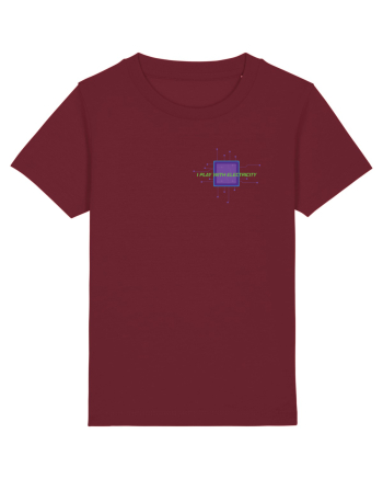 I play With Electricity Burgundy