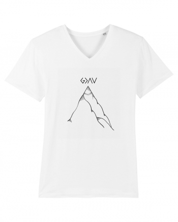 “G>∧∨” Tricou mânecă scurtă guler V Bărbat Presenter