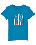 Vulpea Prin Pădurea de Mesteacăn Tricou mânecă scurtă  Copii Mini Creator
