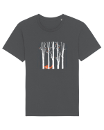 Vulpea Prin Pădurea de Mesteacăn Tricou mânecă scurtă Unisex Rocker