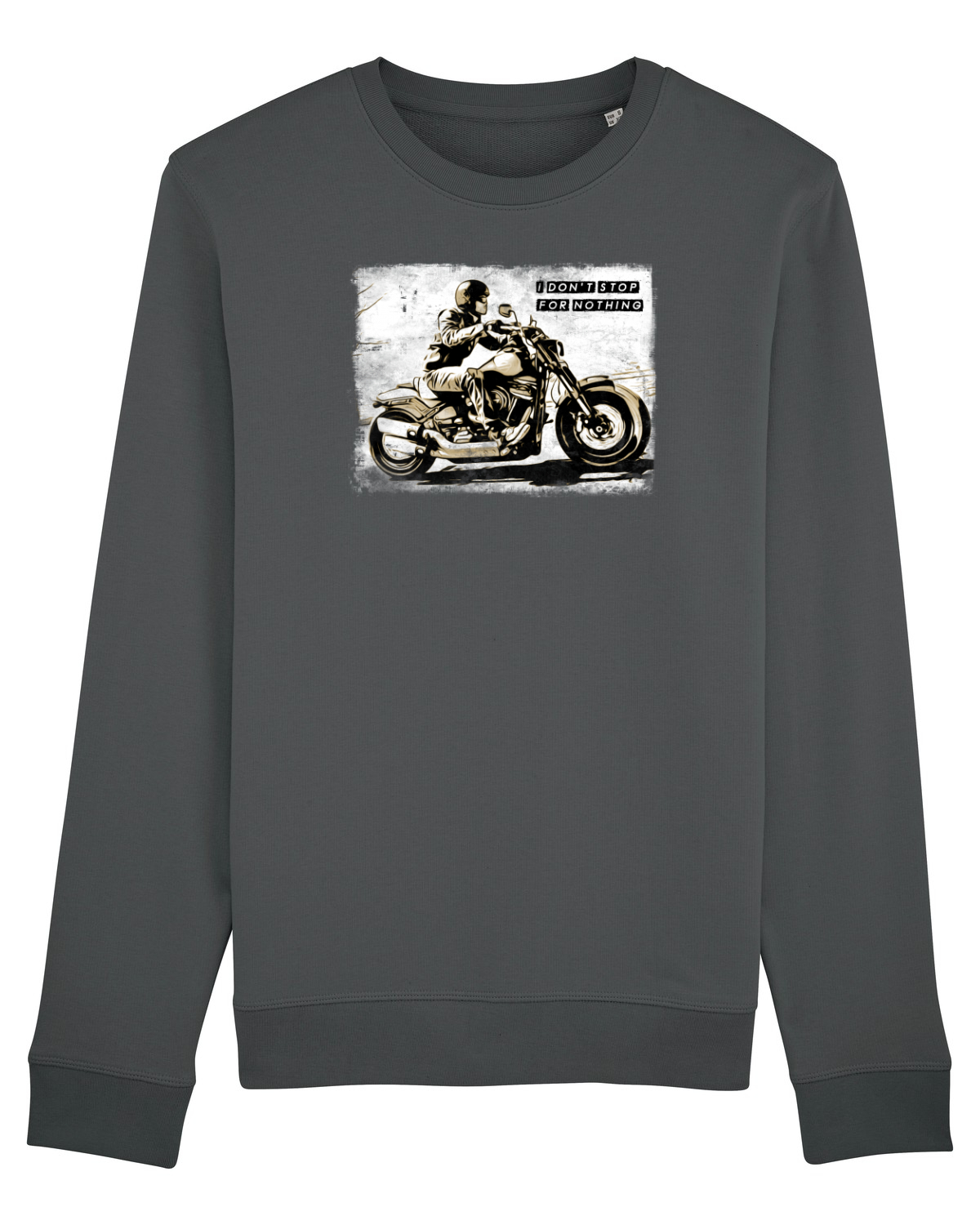 Bluză mânecă lungă Unisex Rise Anthracite