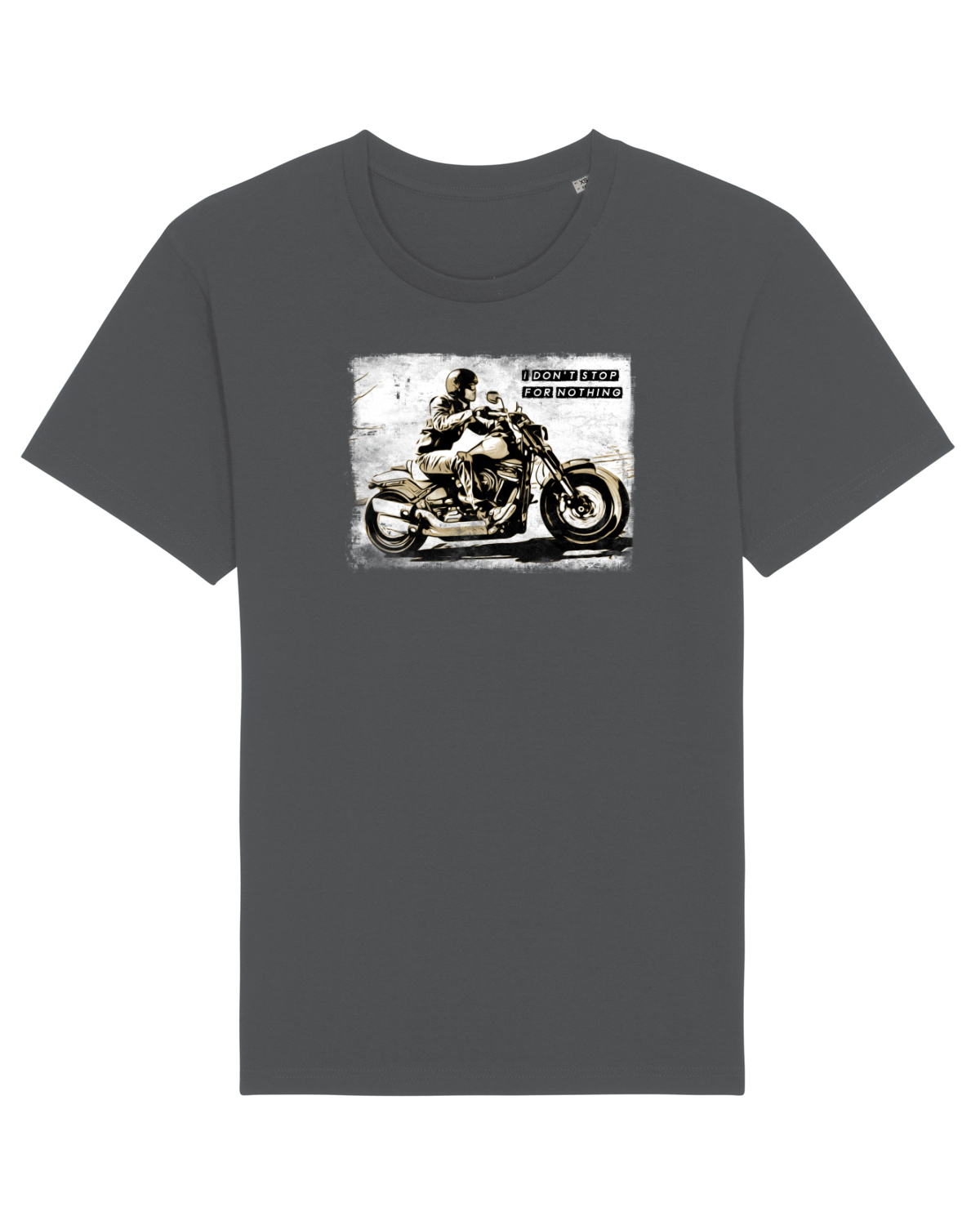 Tricou mânecă scurtă Unisex Rocker Anthracite