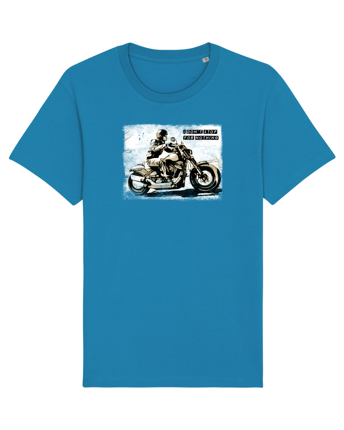 Tricou mânecă scurtă Unisex Rocker Azur