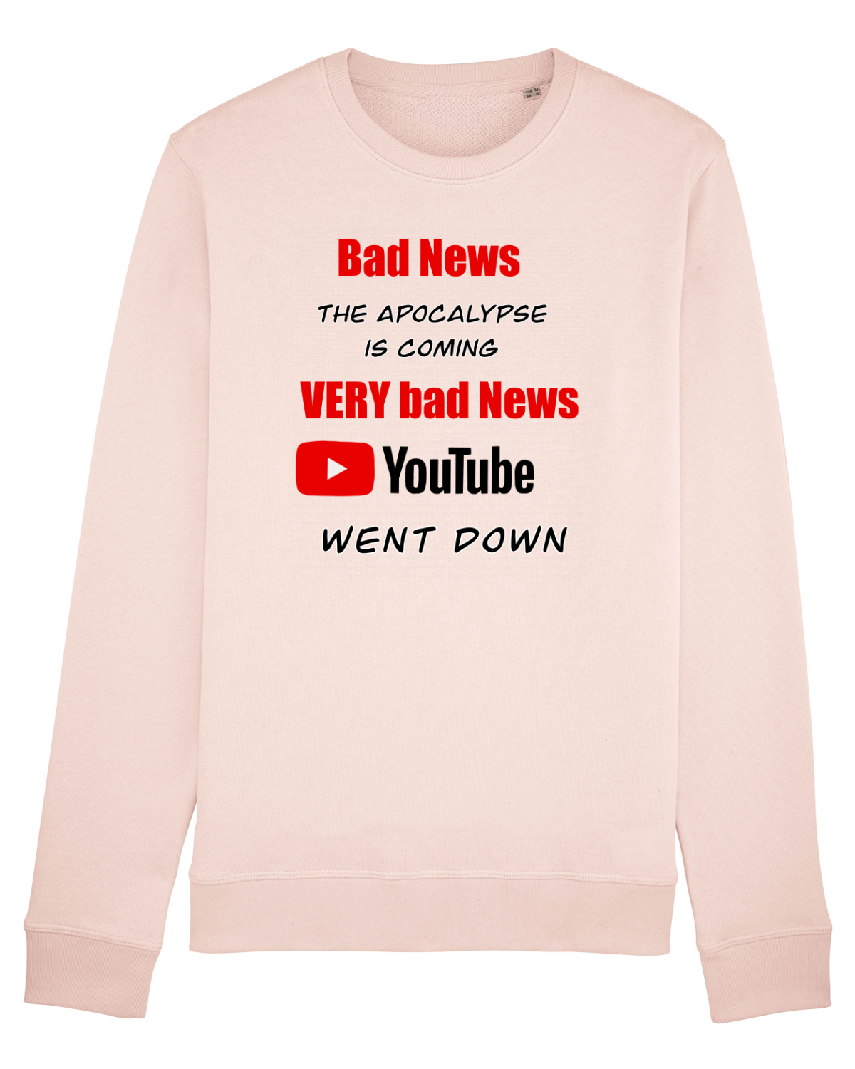 Bluză mânecă lungă Unisex Rise Candy Pink