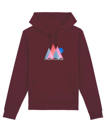 Munți Geometrie și Culori Burgundy
