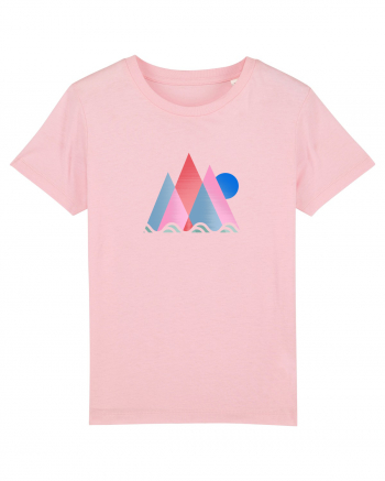Munți Geometrie și Culori Cotton Pink