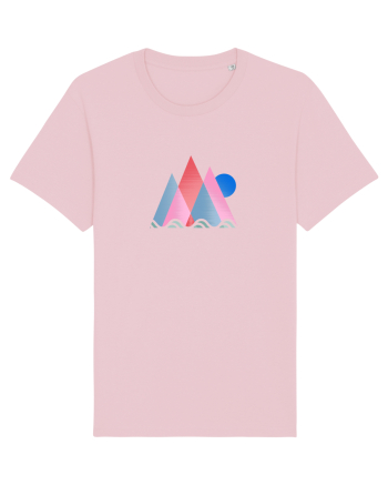Munți Geometrie și Culori Cotton Pink