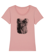 Look down Tricou mânecă scurtă guler larg fitted Damă Expresser