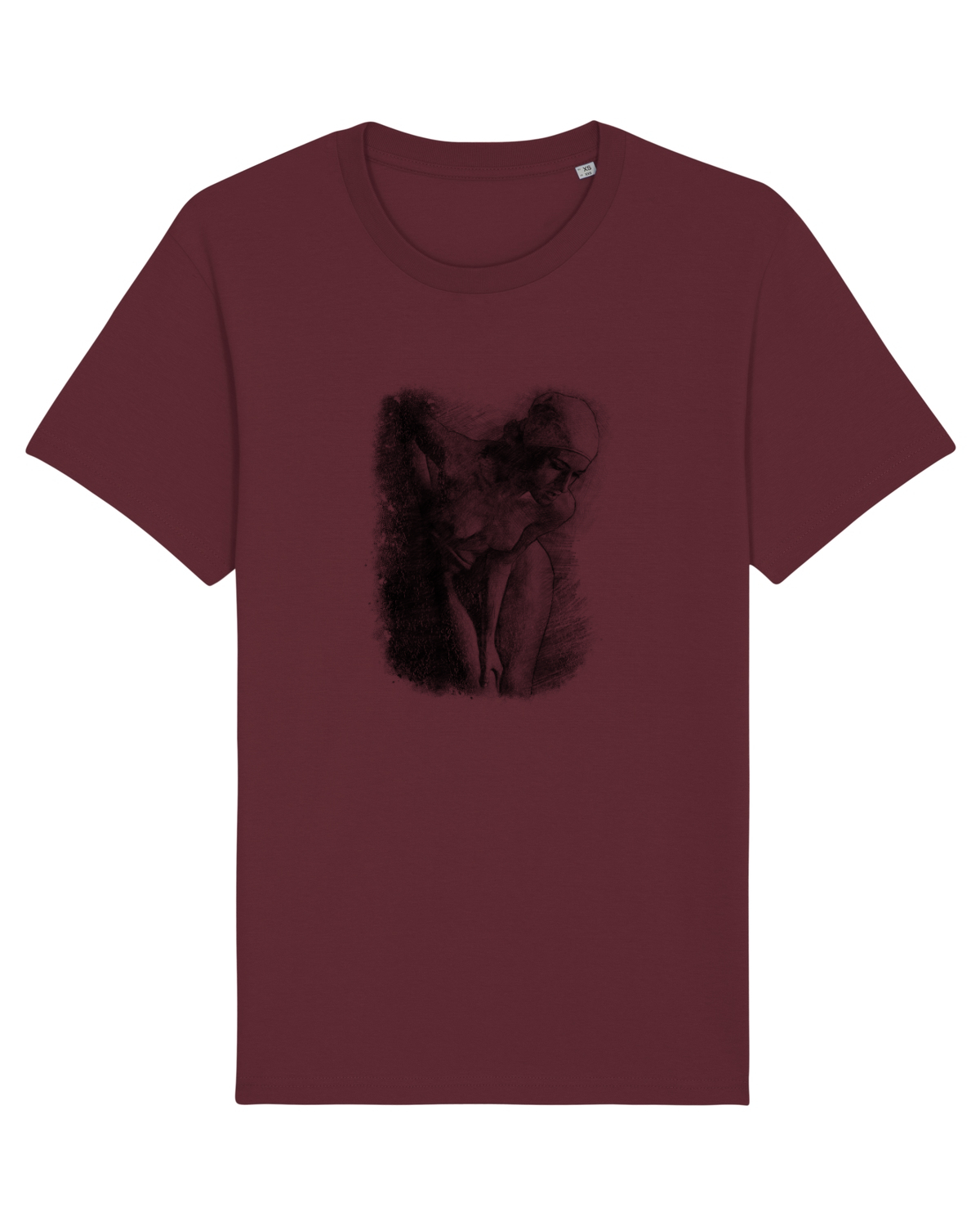 Tricou mânecă scurtă Unisex Rocker Burgundy