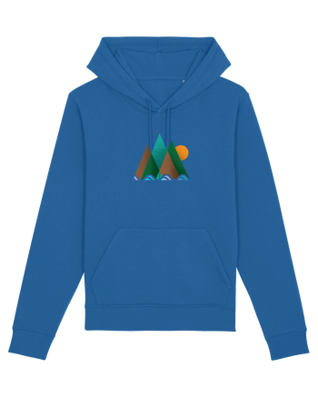 Munți Geometrie și Culori Royal Blue