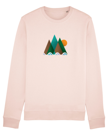 Munți Geometrie și Culori Candy Pink