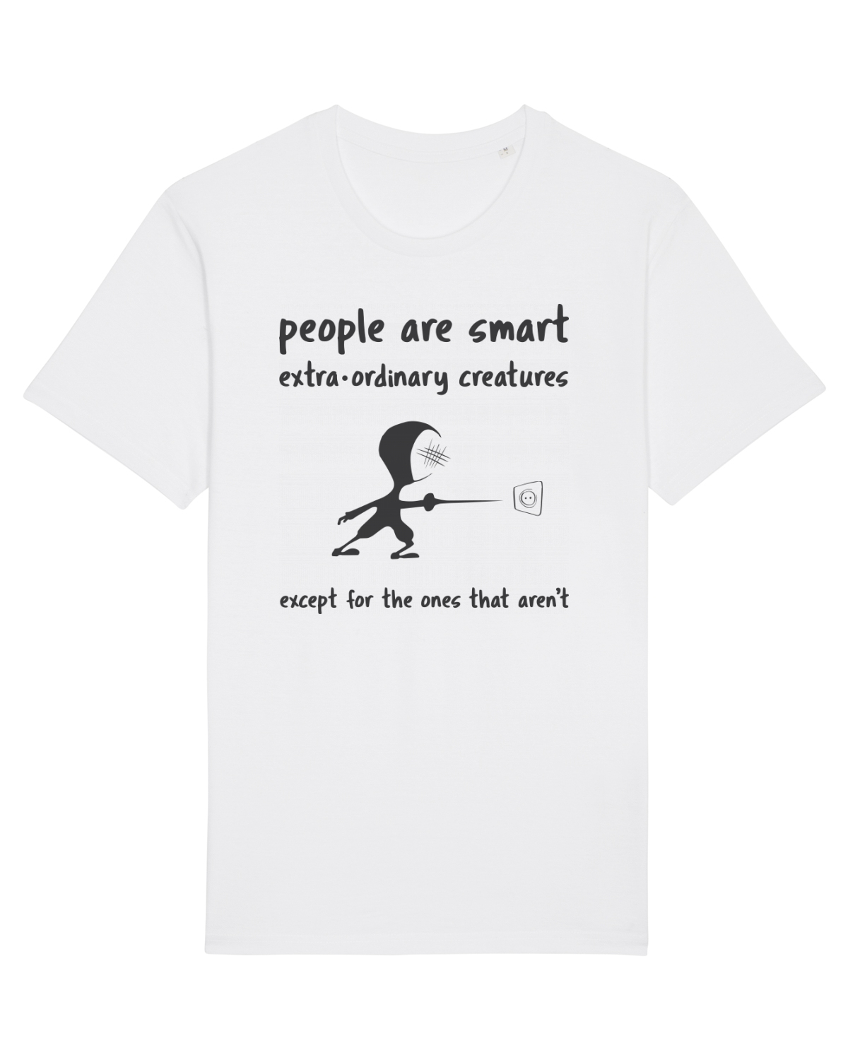 Tricou mânecă scurtă Unisex Rocker White