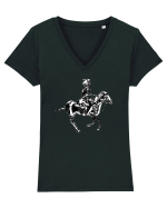 fata calarind Tricou mânecă scurtă guler V Damă Evoker