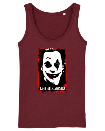 life is a joker Burgundy