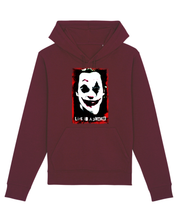 life is a joker Burgundy