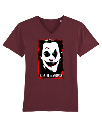 life is a joker Burgundy