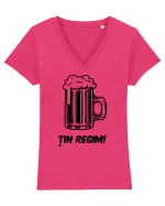 Tin regim Tricou mânecă scurtă guler V Damă Evoker