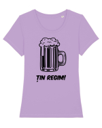 Tin regim Tricou mânecă scurtă guler larg fitted Damă Expresser