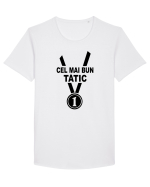 Cel mai bun tatic Tricou mânecă scurtă guler larg Bărbat Skater