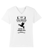 A fi columbofil nu este o alegere Tricou mânecă scurtă guler V Bărbat Presenter