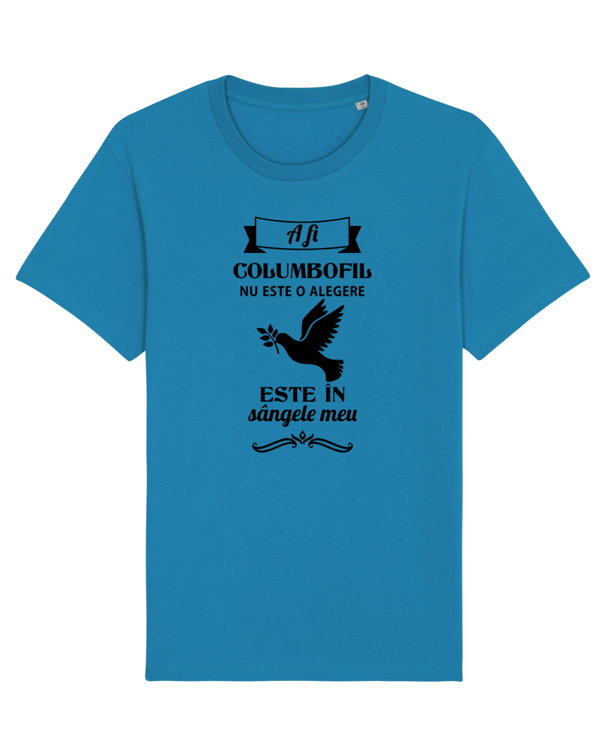 Tricou mânecă scurtă Unisex Rocker Azur