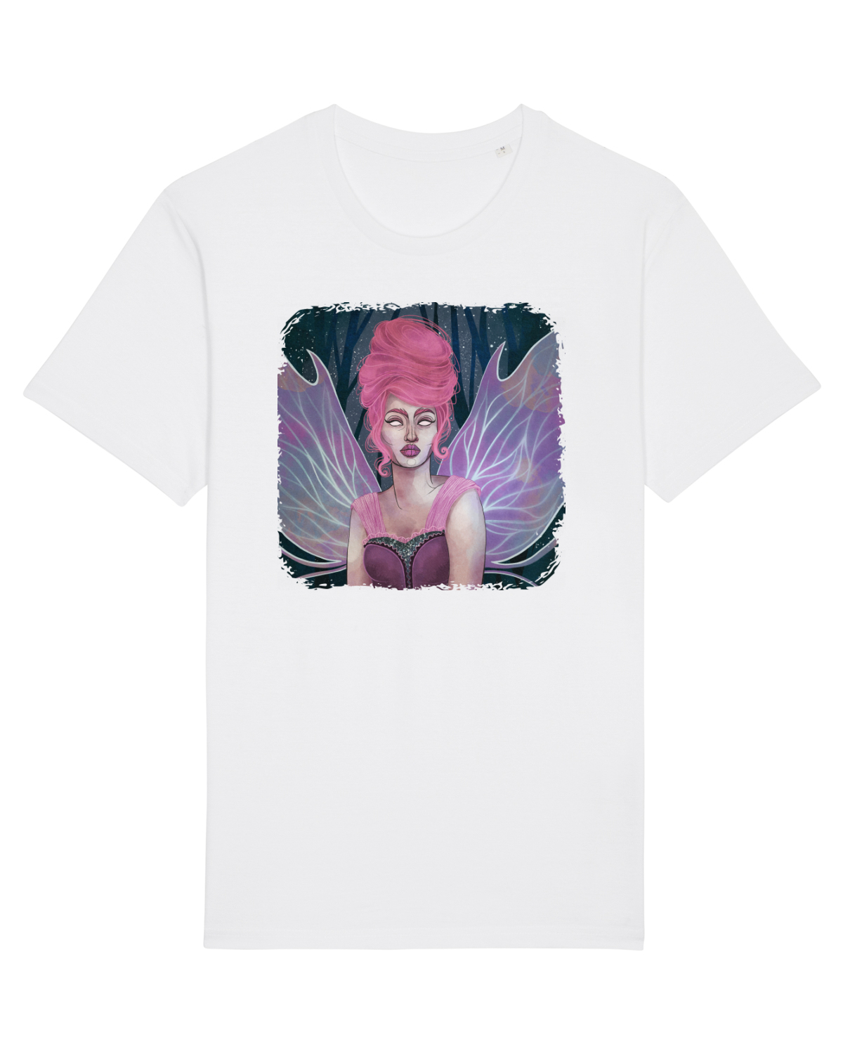 Tricou mânecă scurtă Unisex Rocker White