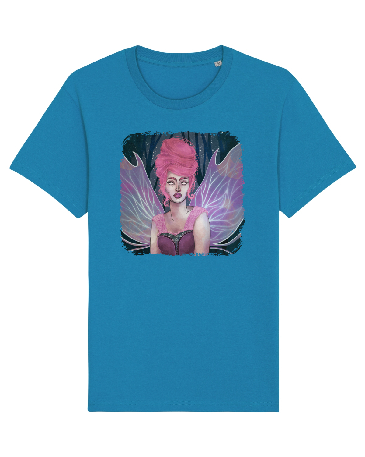 Tricou mânecă scurtă Unisex Rocker Azur