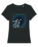 The Lady in the Lake Tricou mânecă scurtă guler larg fitted Damă Expresser