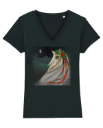 Mary Lwyd Tricou mânecă scurtă guler V Damă Evoker