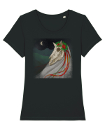 Mary Lwyd Tricou mânecă scurtă guler larg fitted Damă Expresser