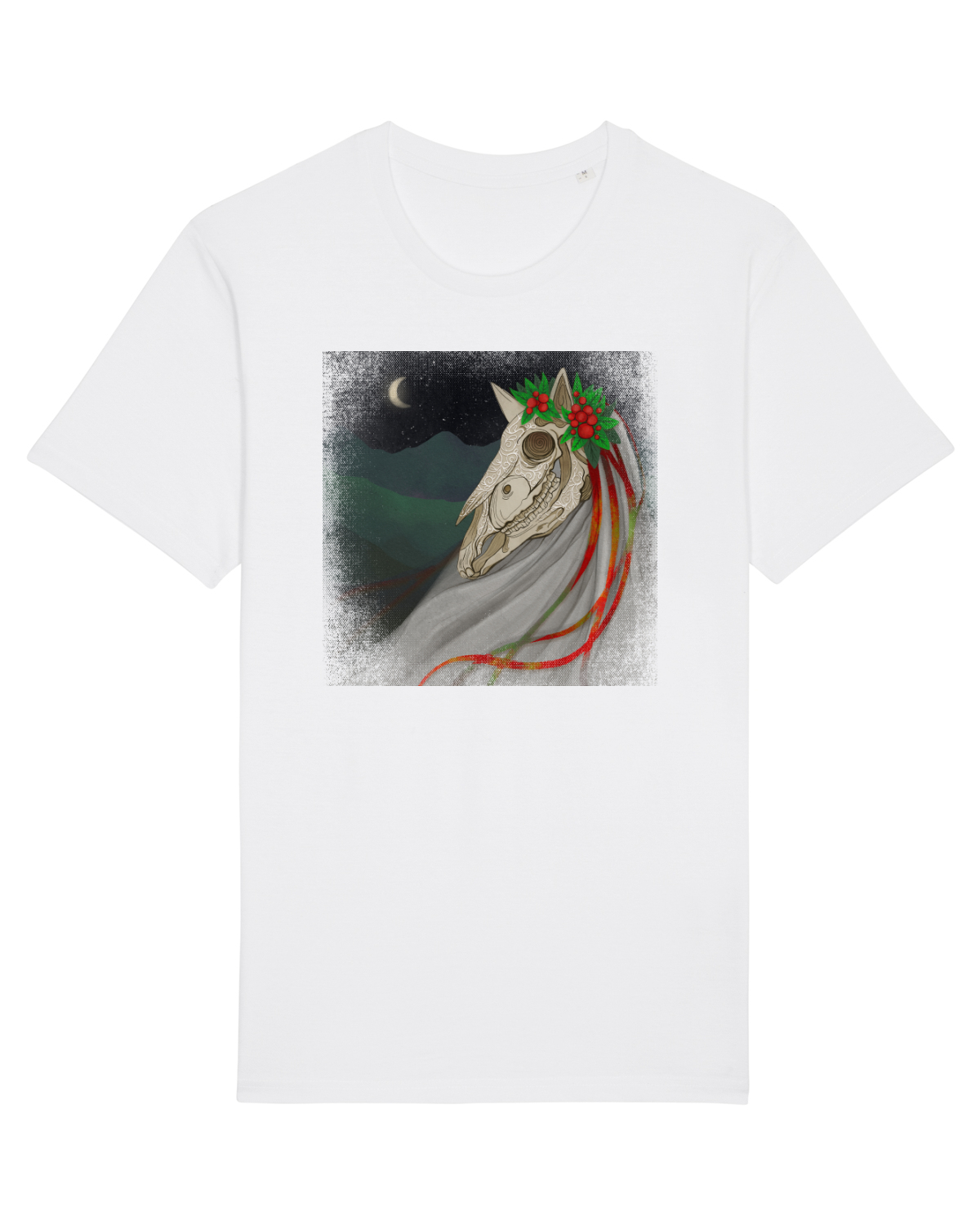 Tricou mânecă scurtă Unisex Rocker White