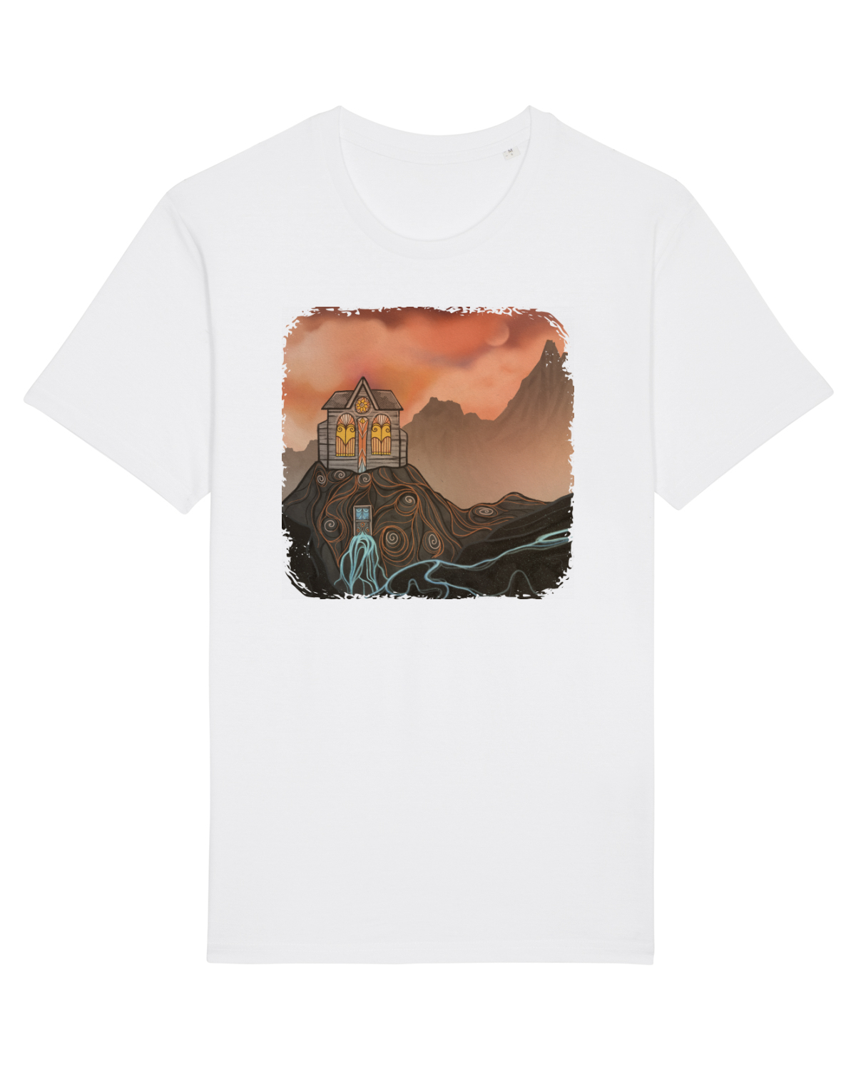 Tricou mânecă scurtă Unisex Rocker White