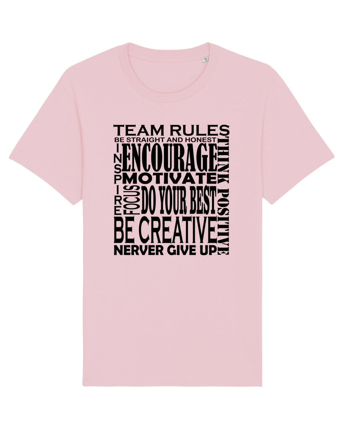 Tricou mânecă scurtă Unisex Rocker Cotton Pink