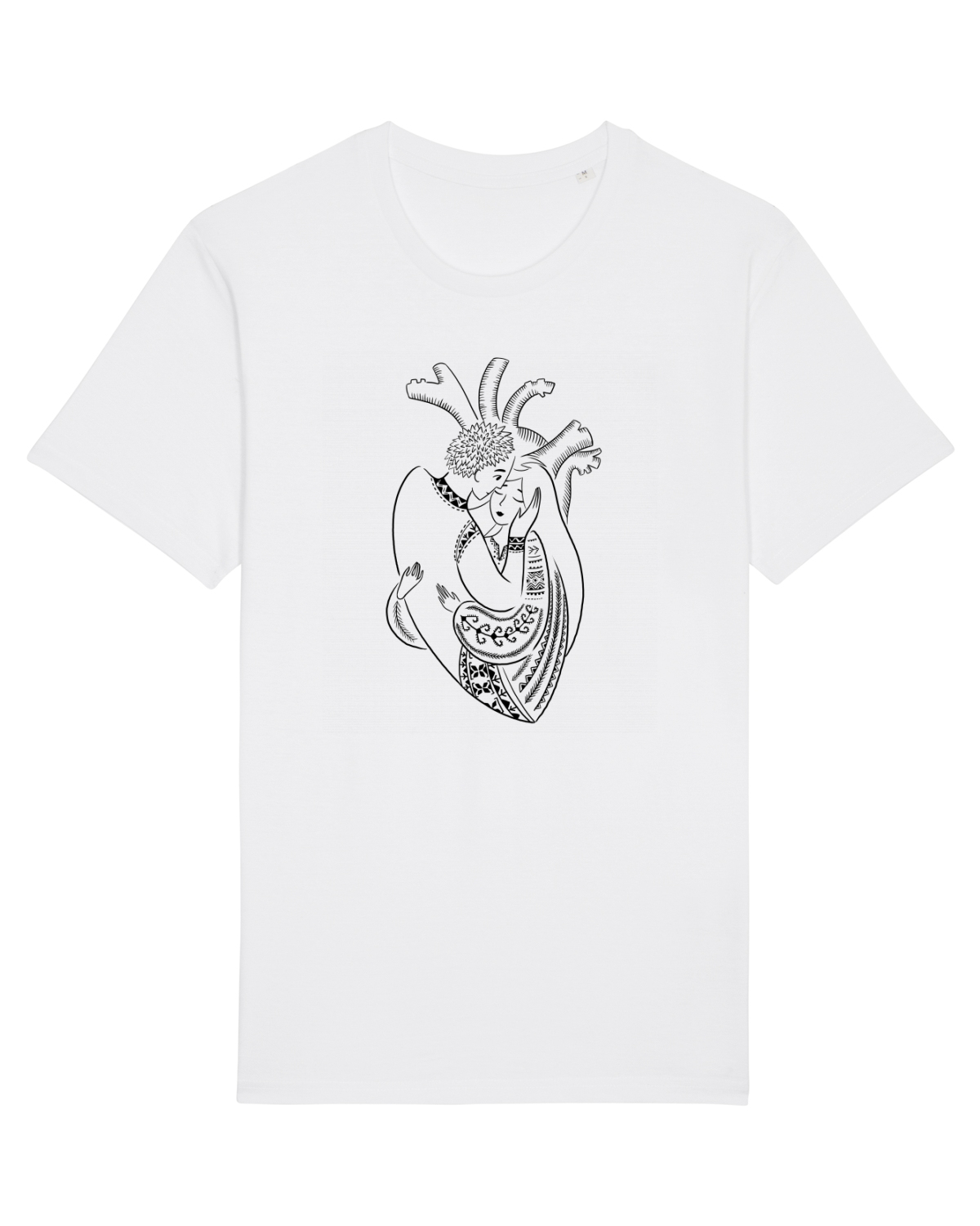 Tricou mânecă scurtă Unisex Rocker White