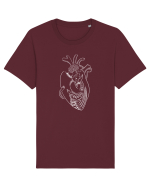 Îmbrățișați în inimă Tricou mânecă scurtă Unisex Rocker