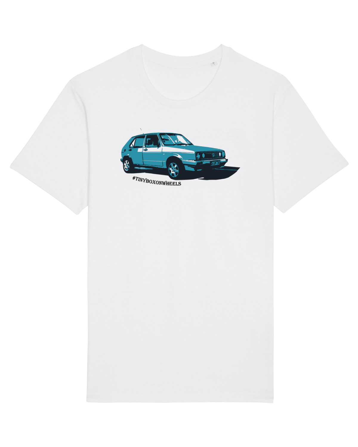 Tricou mânecă scurtă Unisex Rocker White