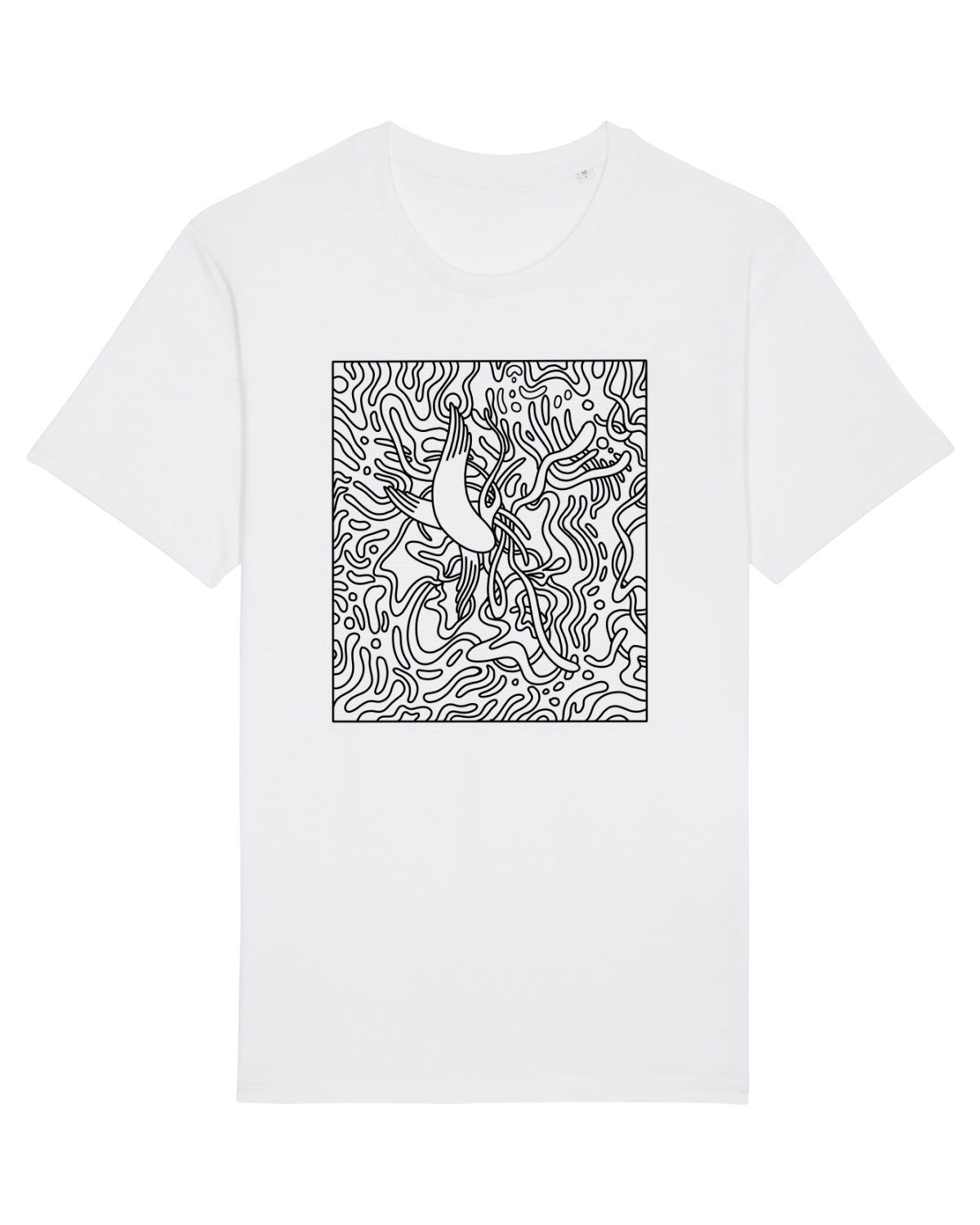 Tricou mânecă scurtă Unisex Rocker White