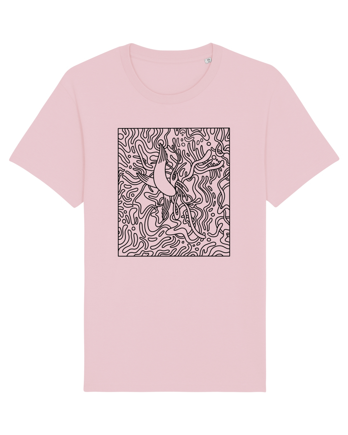 Tricou mânecă scurtă Unisex Rocker Cotton Pink
