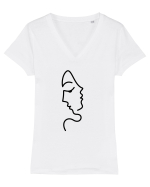 Același chip Tricou mânecă scurtă guler V Damă Evoker