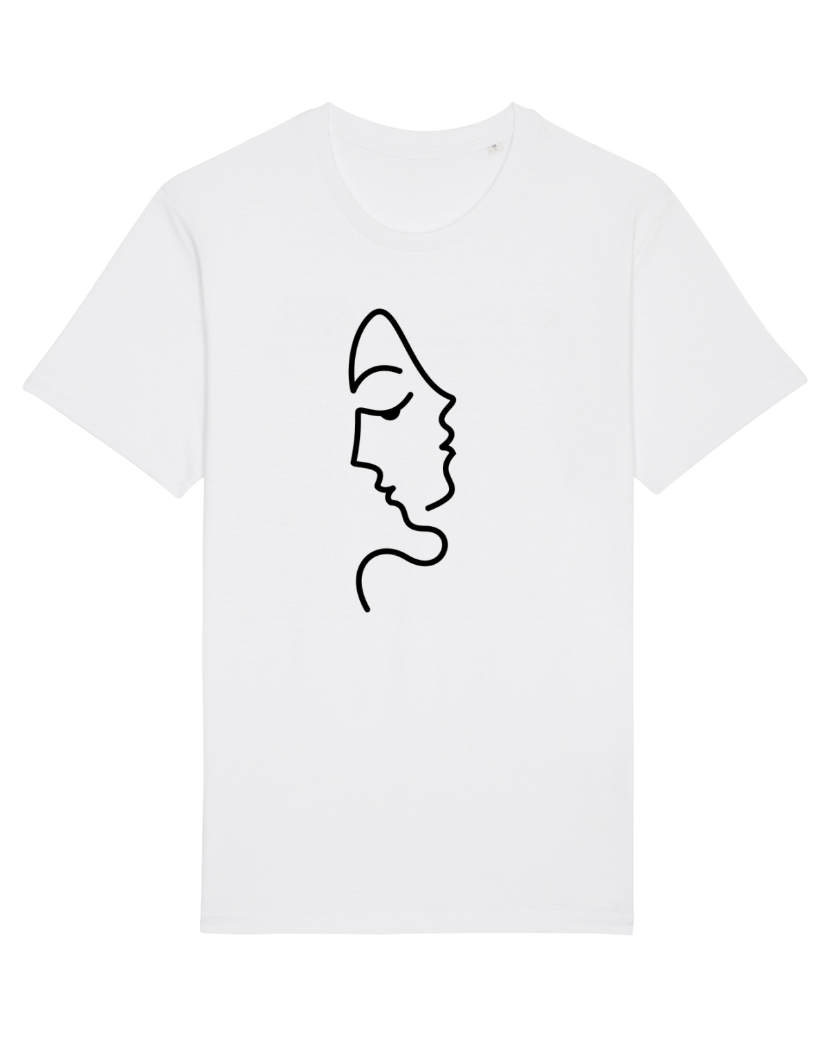 Tricou mânecă scurtă Unisex Rocker White