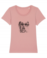 Sassy glasses Tricou mânecă scurtă guler larg fitted Damă Expresser